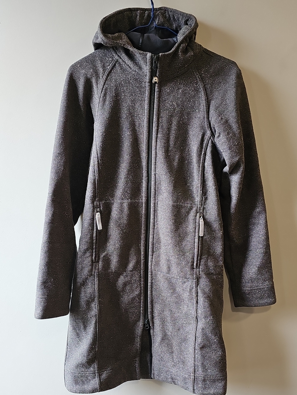 lululemon athletica Size 2 Hooded Long Coat in Charcoal